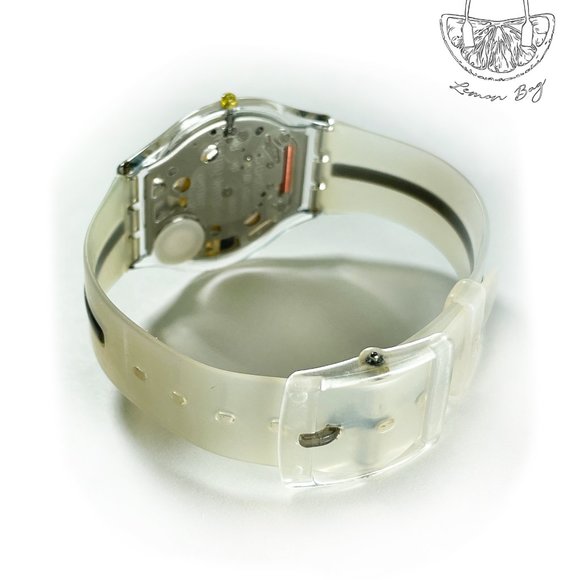 Swatch Thin Silicone Strap Minimalistic Watch - Picture 4 of 4
